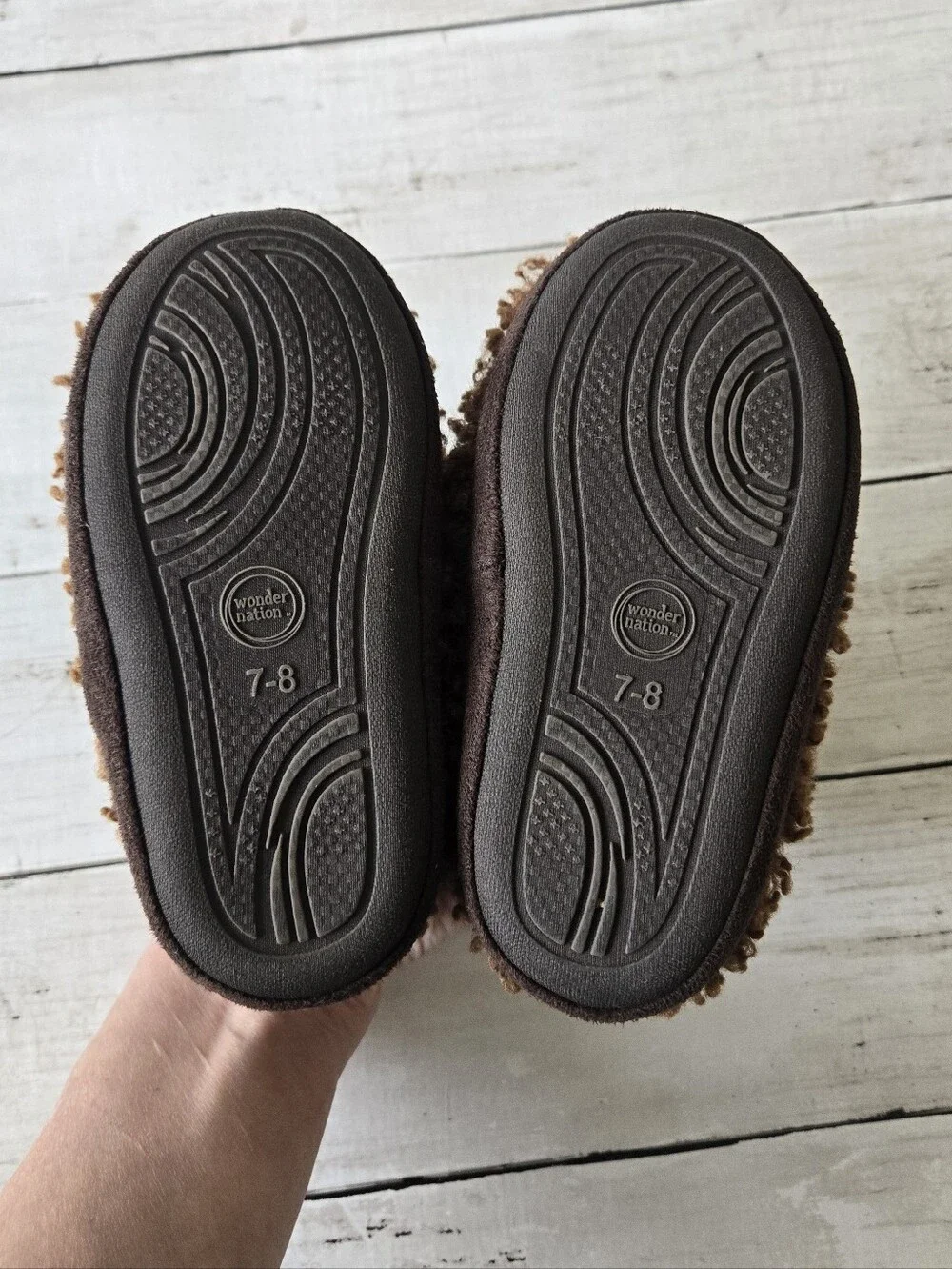 Children's Bear Slipper Shoes - Brown