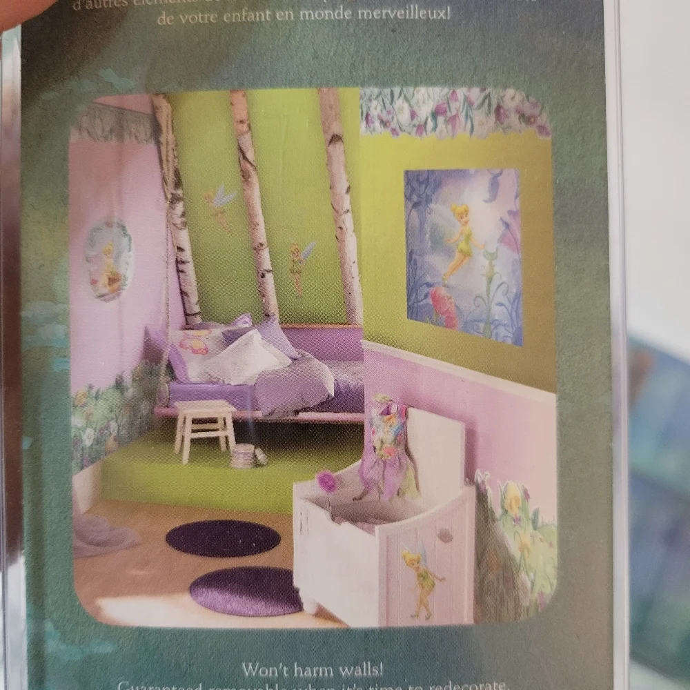 Disney Fairies Pre Pasted Large Borders Flowers Mushrooms Pastel