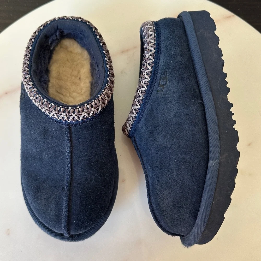 UGG TASMAN II Slipper Navy blue  Slip on Shoes Toddler Size 10