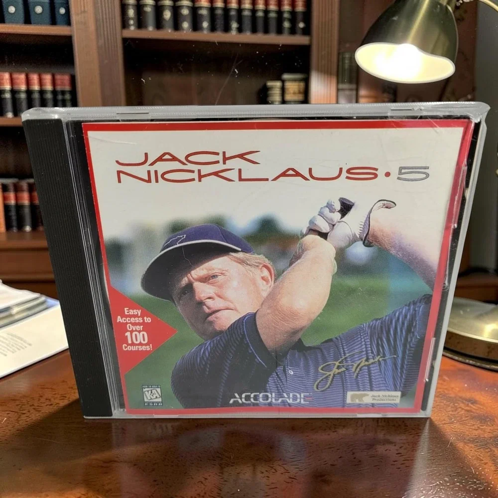 Jack Nicklaus 5 PC Golf Game Easy Access to Over 100 Courses! CD-Rom 95/98