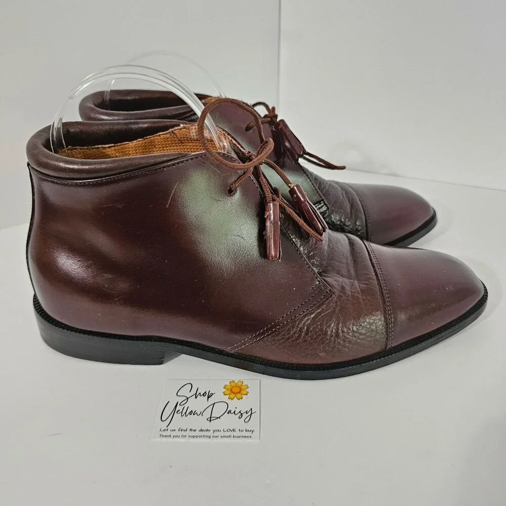 Giorgio Brutini Mens‎ Genuine Leather Ankle Boots Fully Cushioned Size 8.5《778》S