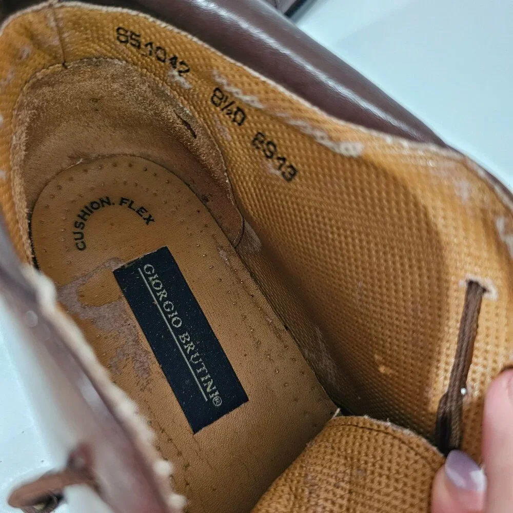Giorgio Brutini Mens‎ Genuine Leather Ankle Boots Fully Cushioned Size 8.5《778》S