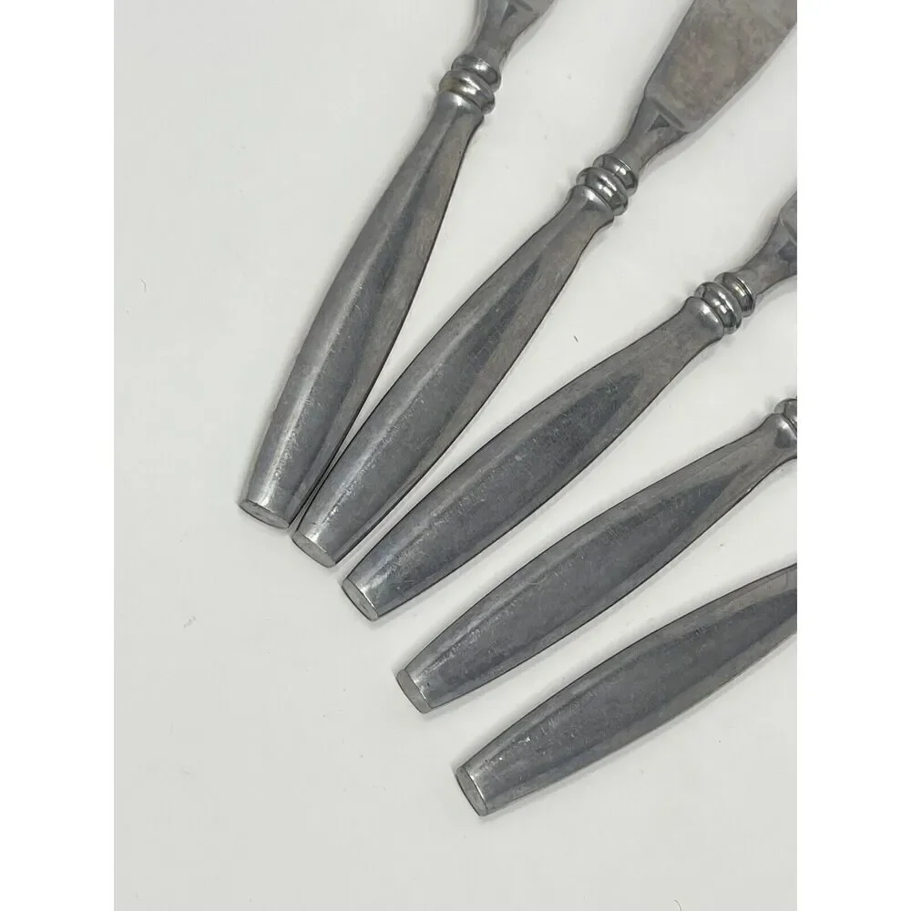 Reed & Barton Rebacraft Japan Stainless Perth Dinner Knife 8 3/8” Set Of 5