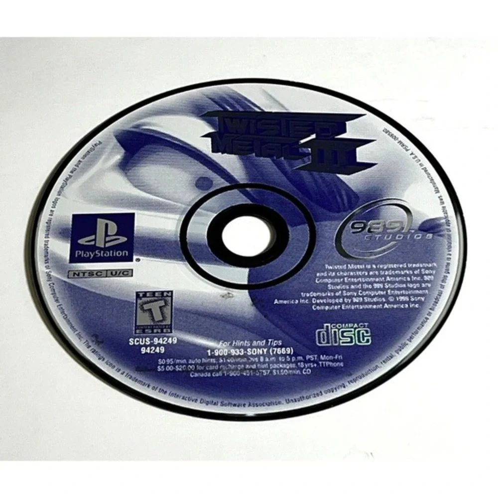 Twisted Metal 3 PlayStation PS1‎ Disc Only Tested Working