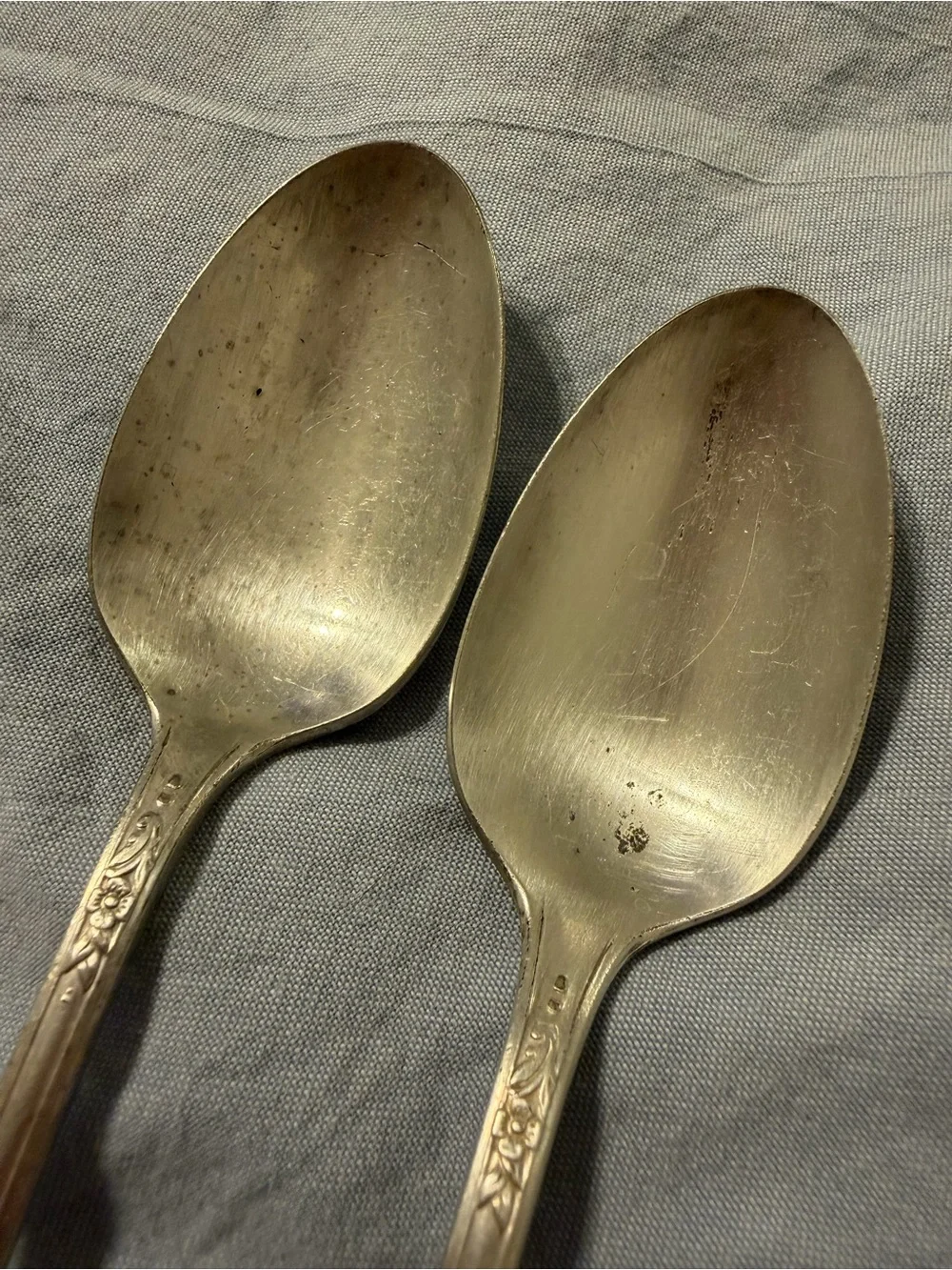 Oneida Community Tudor Plate Fantasy Silverplate Iced Tea Spoons Set of 2