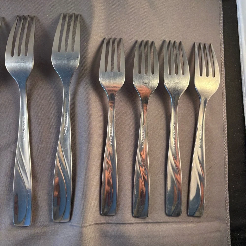 Cambridge Stainless MERCADO‎ SAND Flatware Set Of 19 *Missing 1 Dinner Fork*