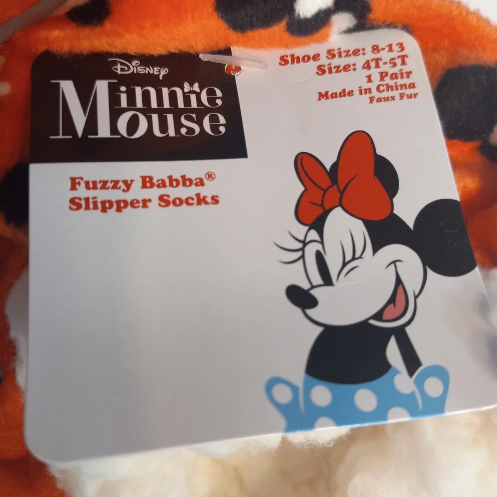 Disney Minnie Mouse size 4T/ 5T slippers