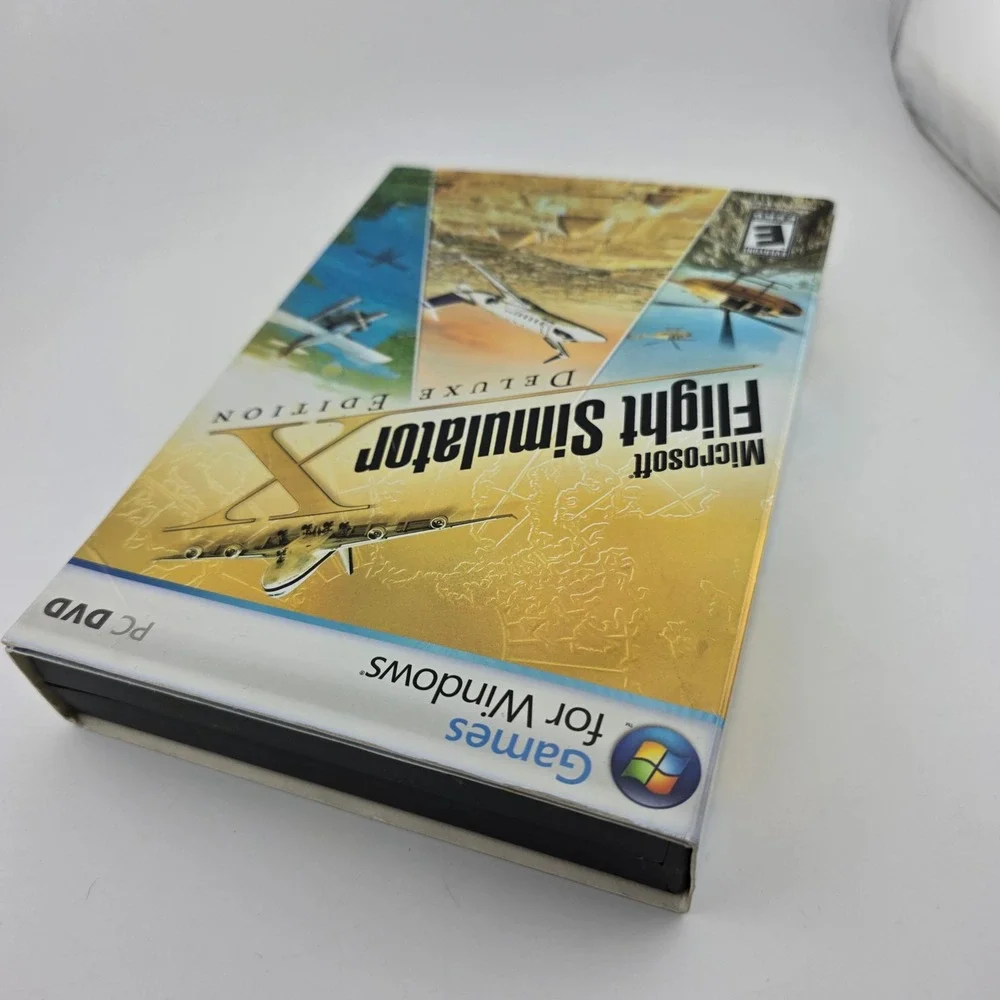 Microsoft Flight Simulator X Deluxe Edition PC DVD Windows Gold Good Nostalgia