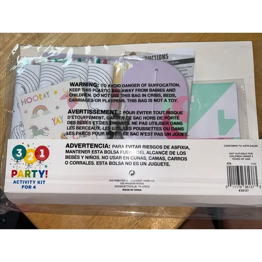 3 2 1 Party activity set