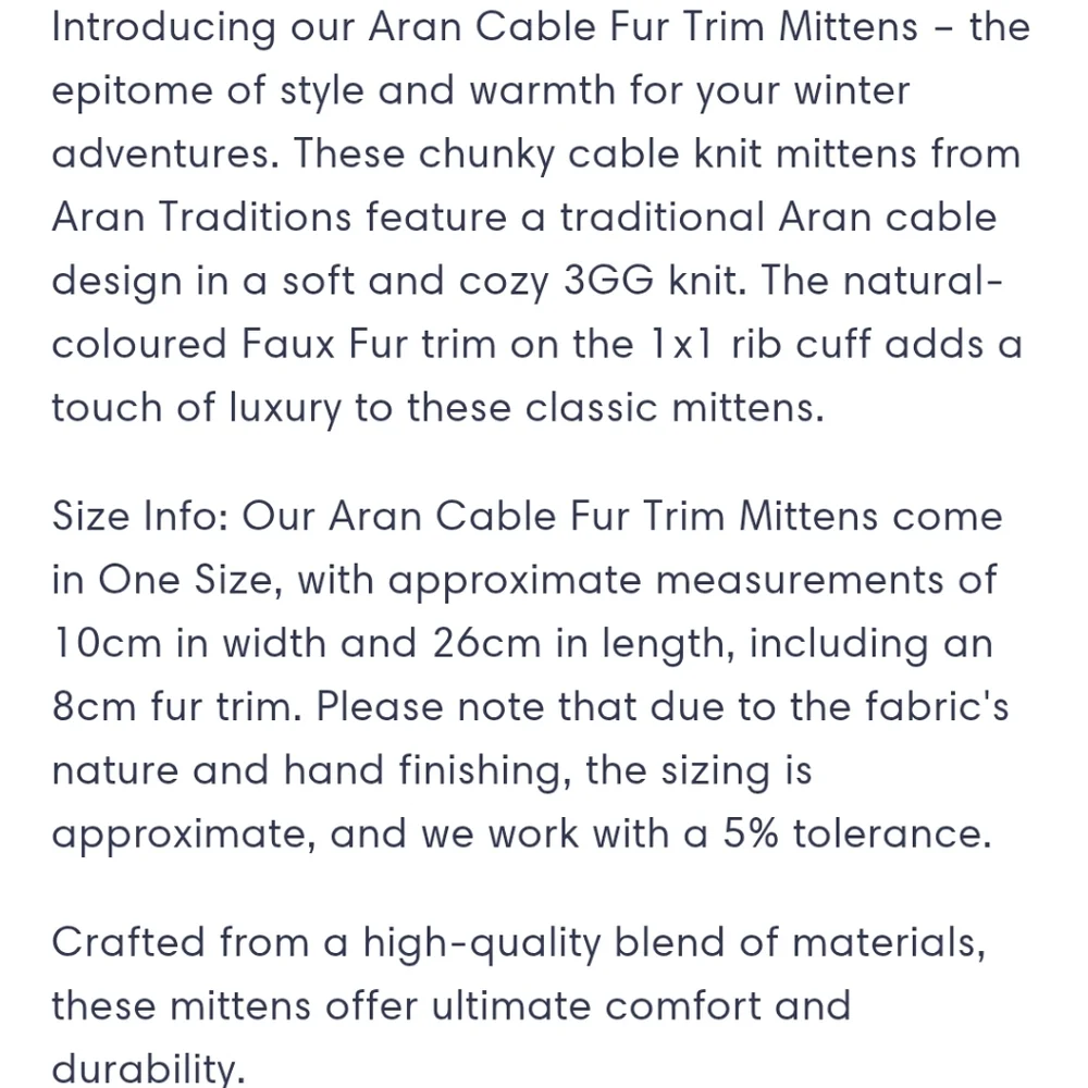 Aran Traditions new tags