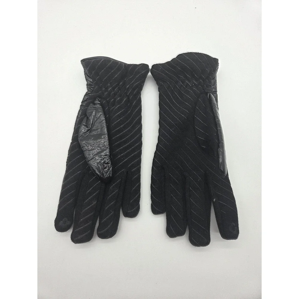 Unbranded Puffer Gloves Small Black Womens Quilted Insulated Winter Techwear