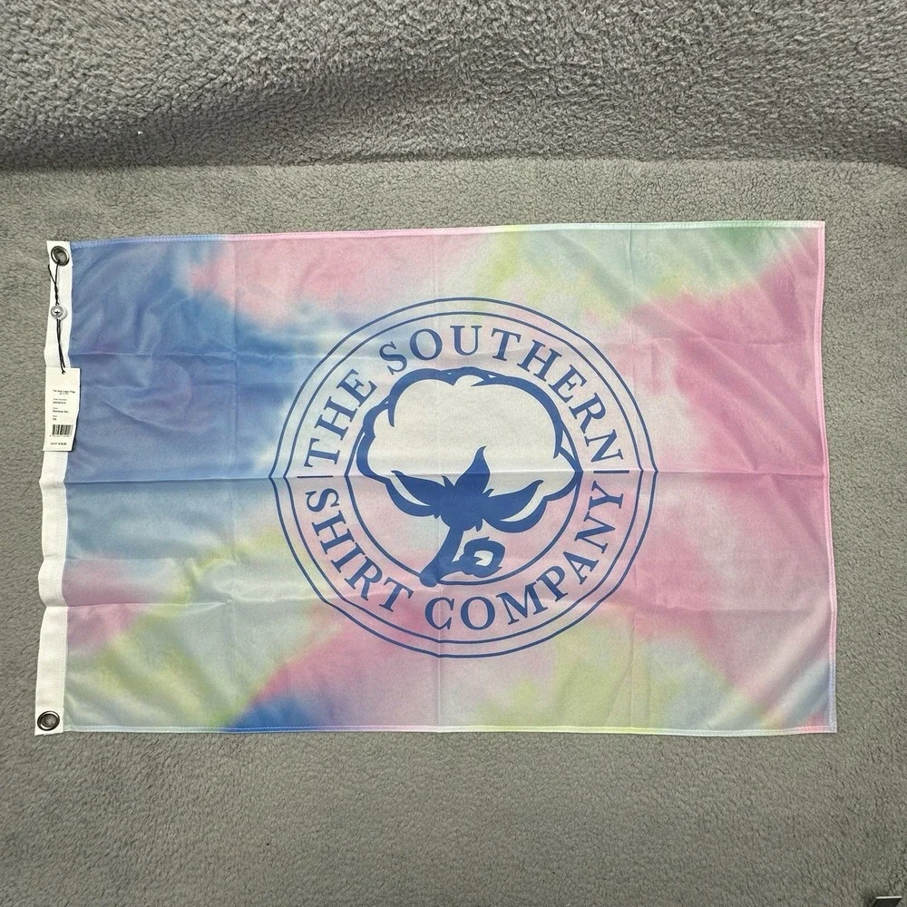 NWT Simply Southern The Southern Short Company 3'x2' Tie Dye Logo Flag 9A055-616