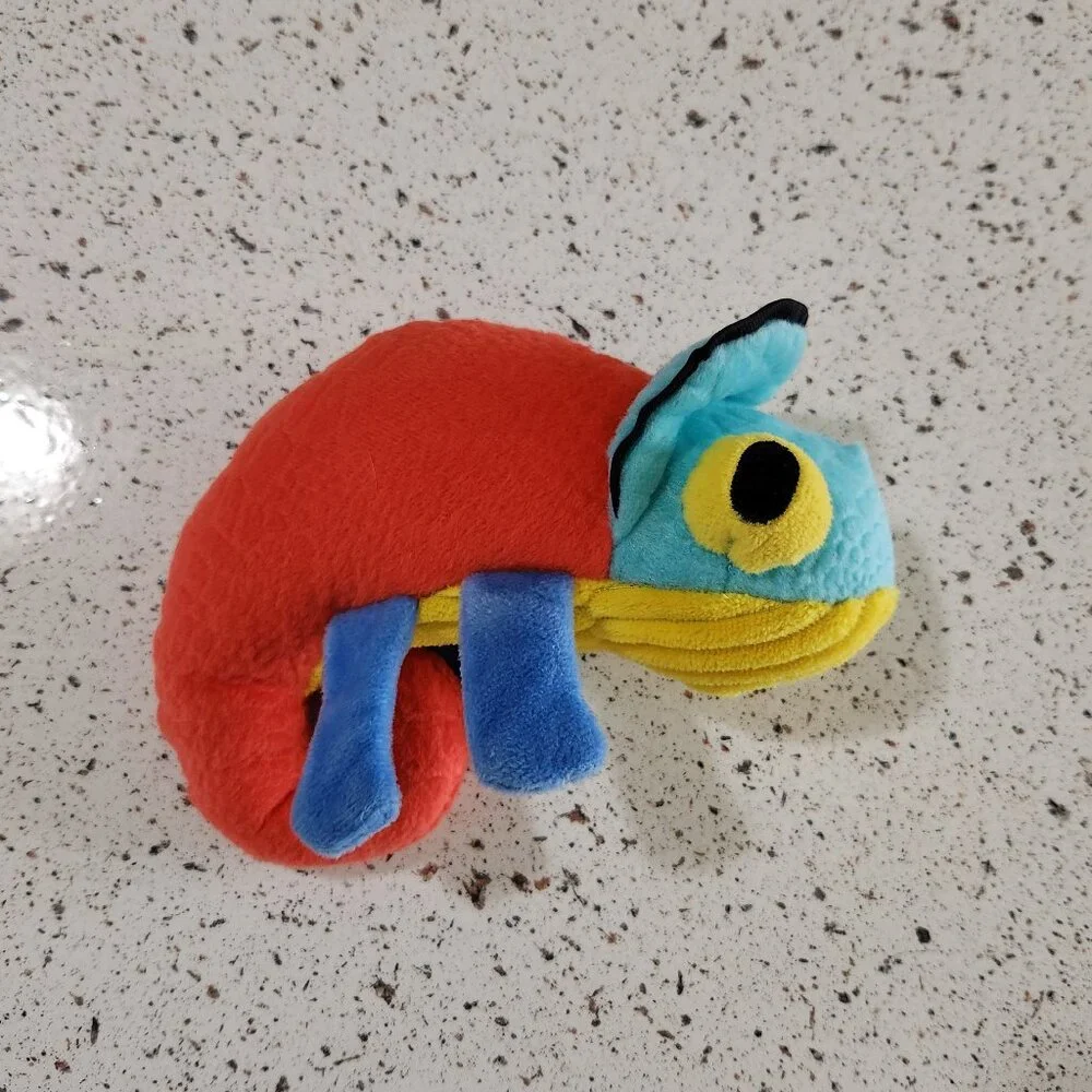 Bark Volana Iguana Madagascar Squeaky Crinkle Dog Toy sz M?