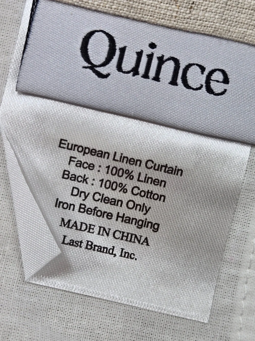 Quince includes 48x108