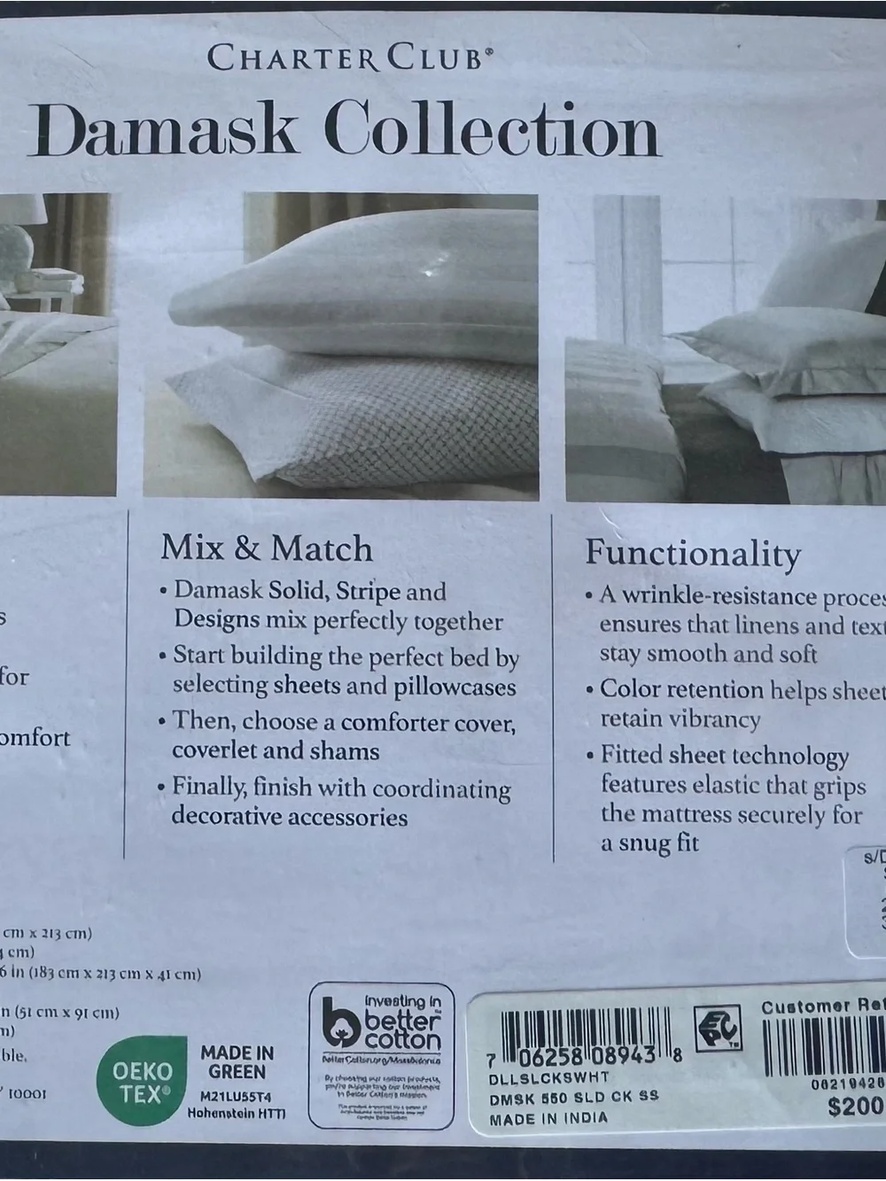 Charter Club Damask Solid Sheet Set - Light Blue