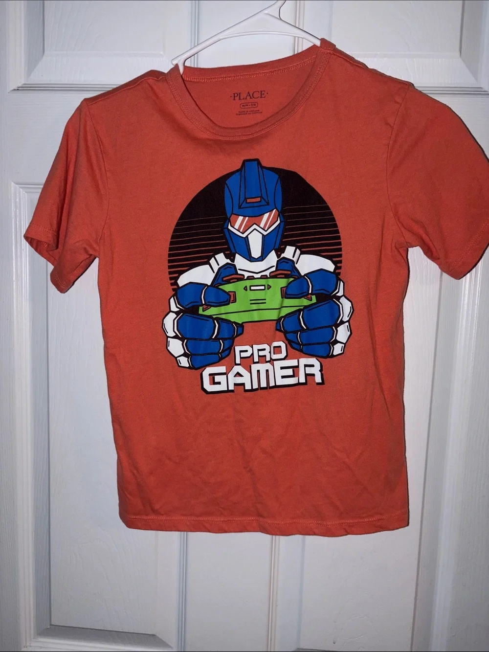 The Children's Place Orange 'Pro Gamer' Graphic Tee with Blue & Green Console