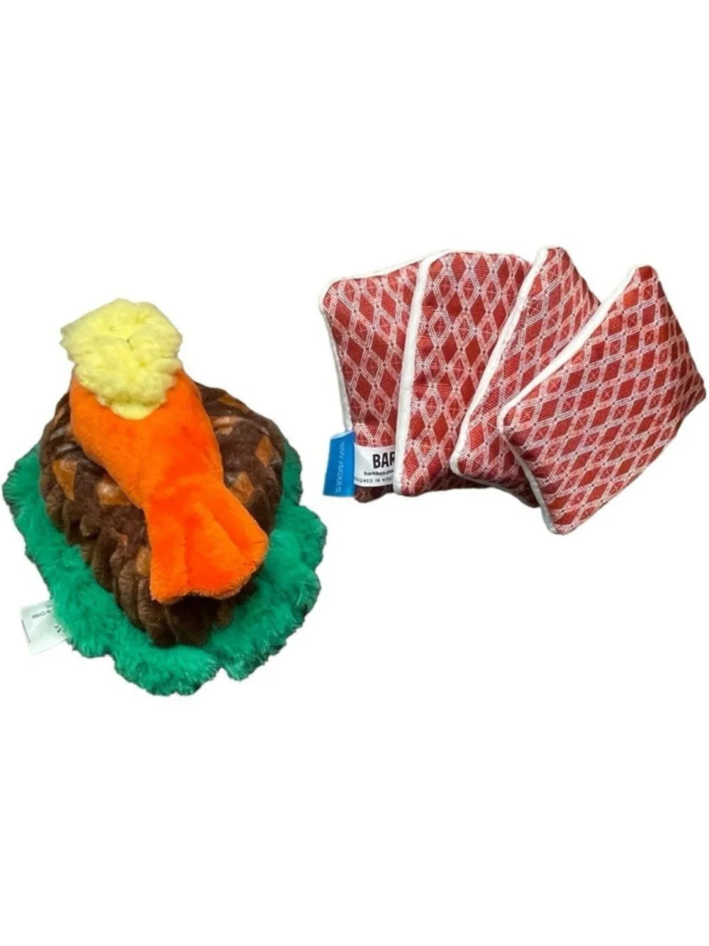Bundle Bark Dog Toys Borf and Torf Lick A Card Any Card Squeaker Crinkle Treat