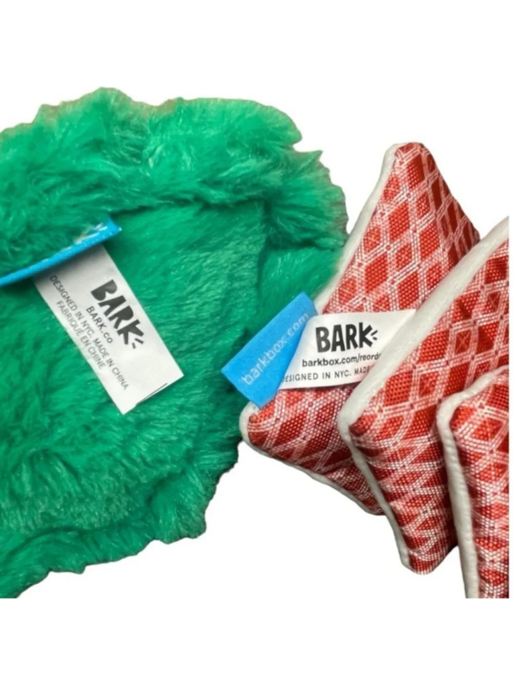 Bundle Bark Dog Toys Borf and Torf Lick A Card Any Card Squeaker Crinkle Treat