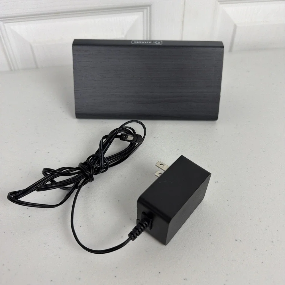 DreamSky Wooden Digital Alarm Clocks for Bedrooms Dimmer Loud Inside Temp Tested