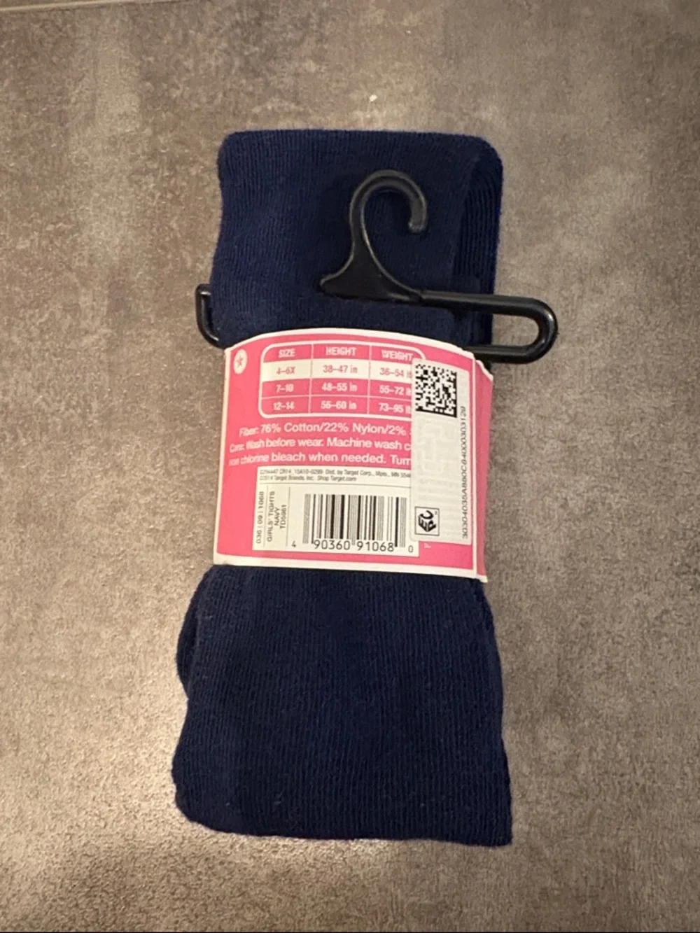 Navy Blue Girls' Tights