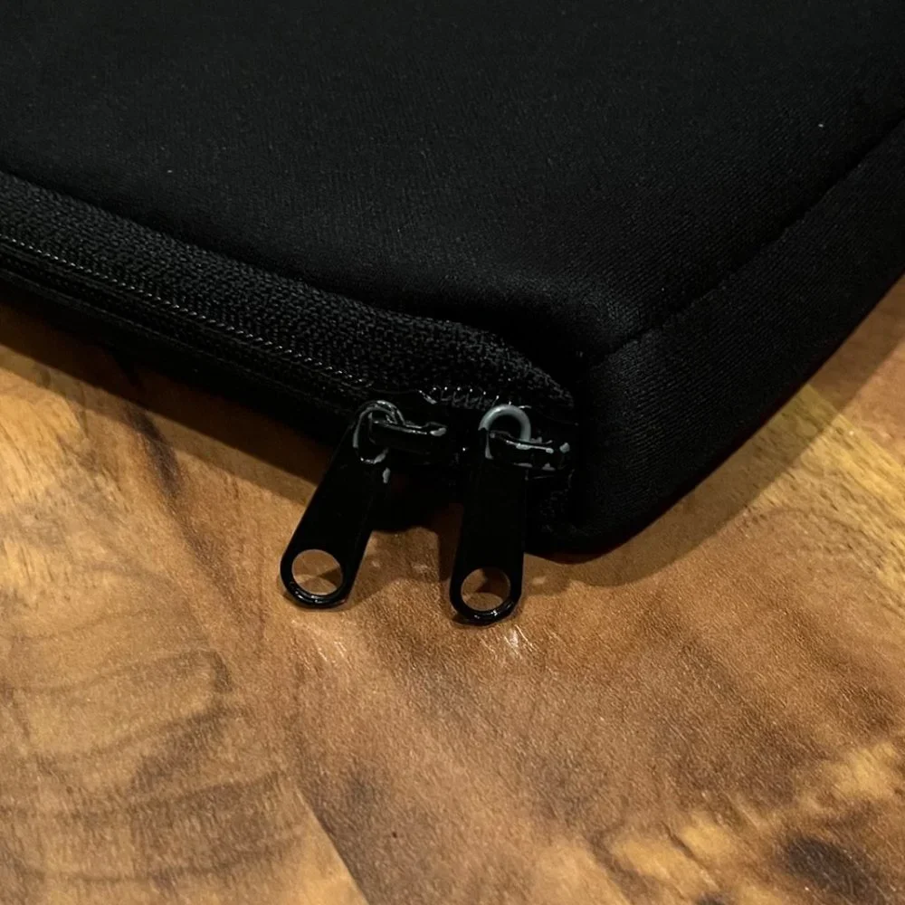 Black Laptop / Tablet Sleeve - Full Zipper with Handles