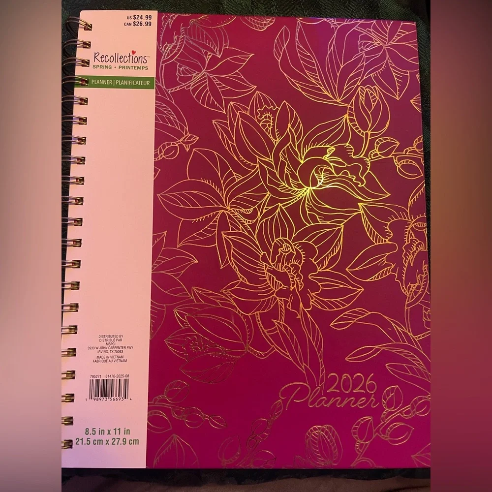 Recollections spiral bound