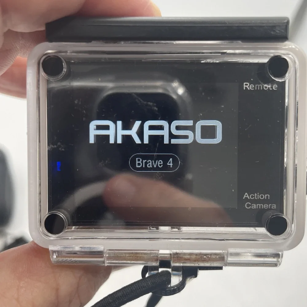 AKASO Brave 4 Action Waterproof Camera 4K Ultra HD 60FPS+Battery+Charger- Tested