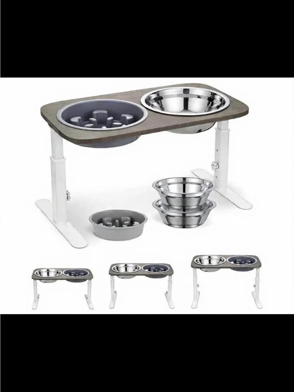 Veehoo Adjustable Elevated Dog Bowls for Small/Medium Dogs - New in Box!