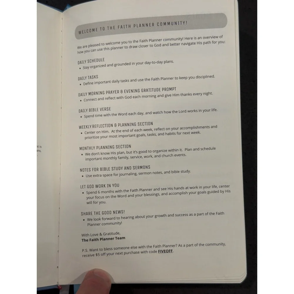 Faith Planner elevate your