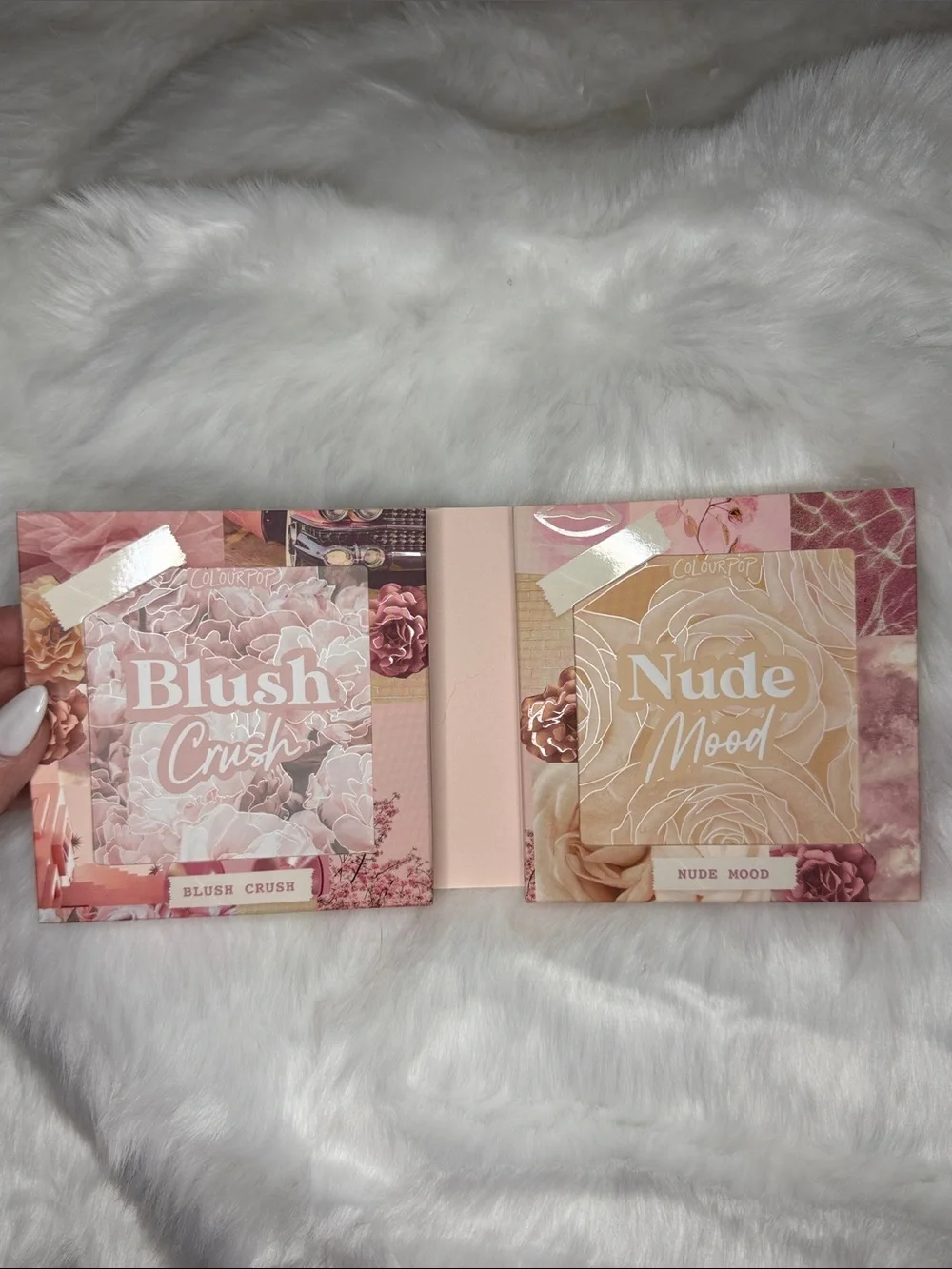 ColourPop Blushing Nude Eyeshadow Palette Duo | Blush Crush + Nude Mood | 18