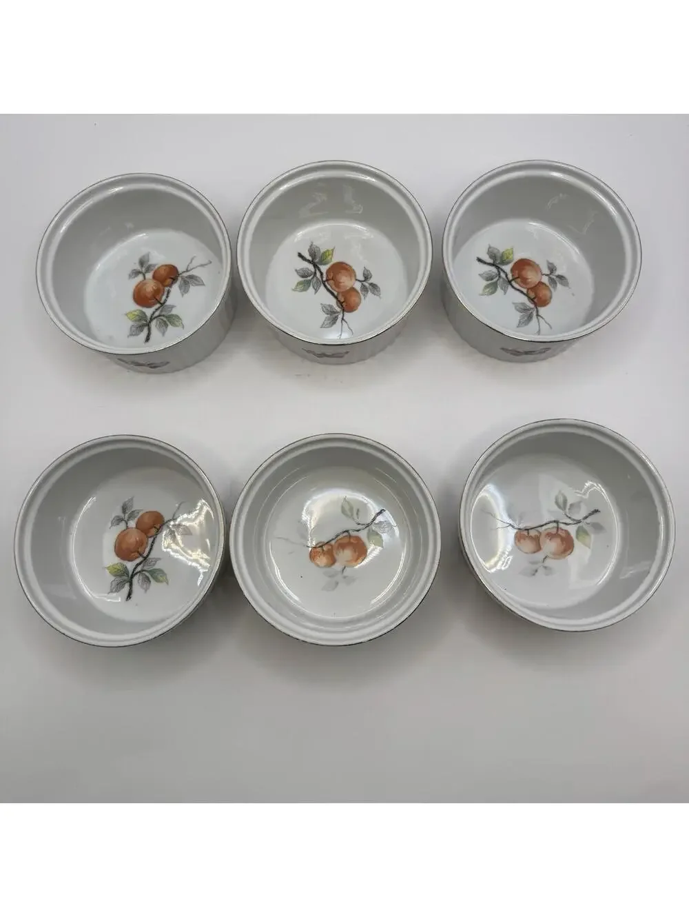 Lot Of 6 Andrea By Sadek Fruit Oven to Table Cookware 7334 Ramekins