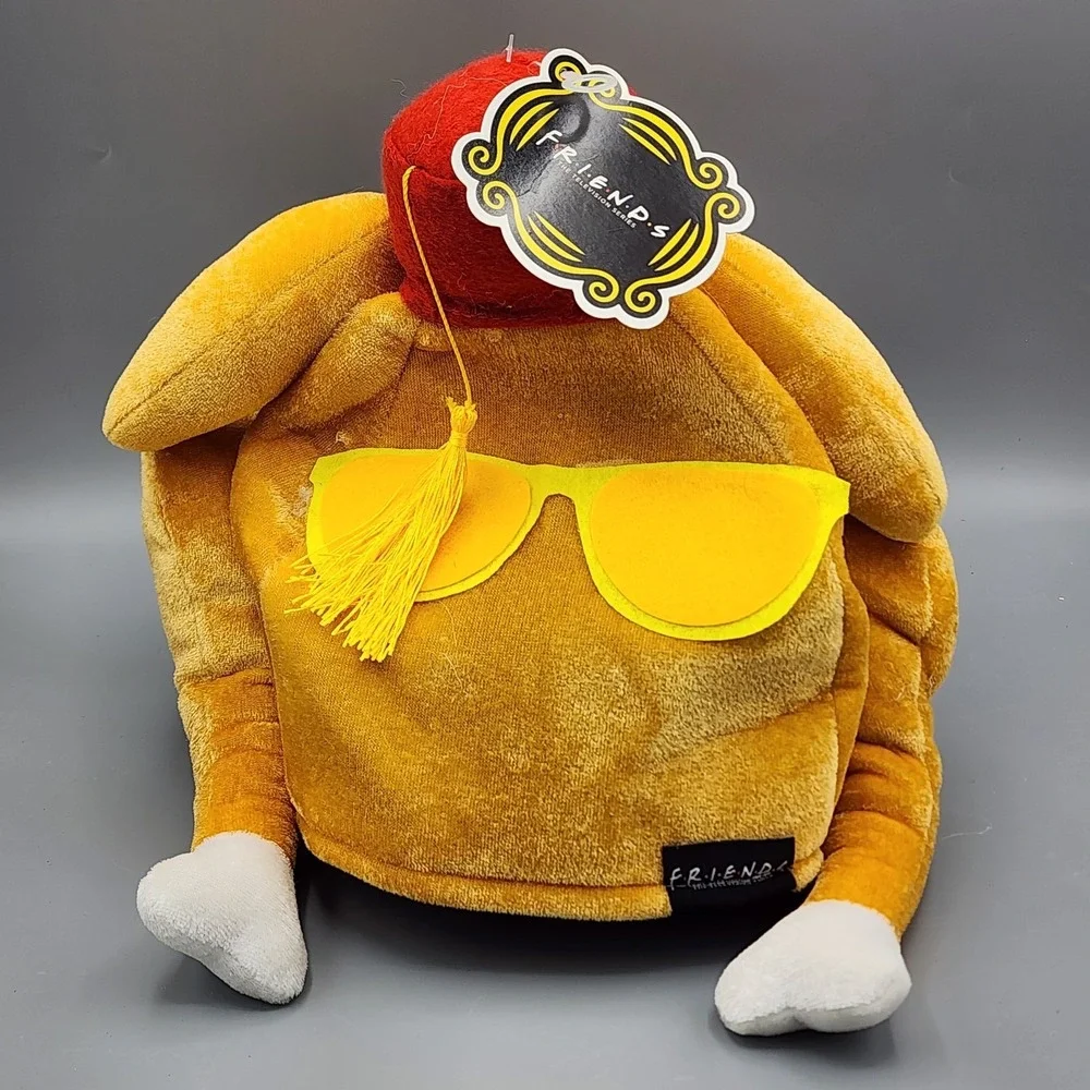 NEW Friends TV Show Thanksgiving Turkey Hat Sunglasses Fabric Funny Gag Prank