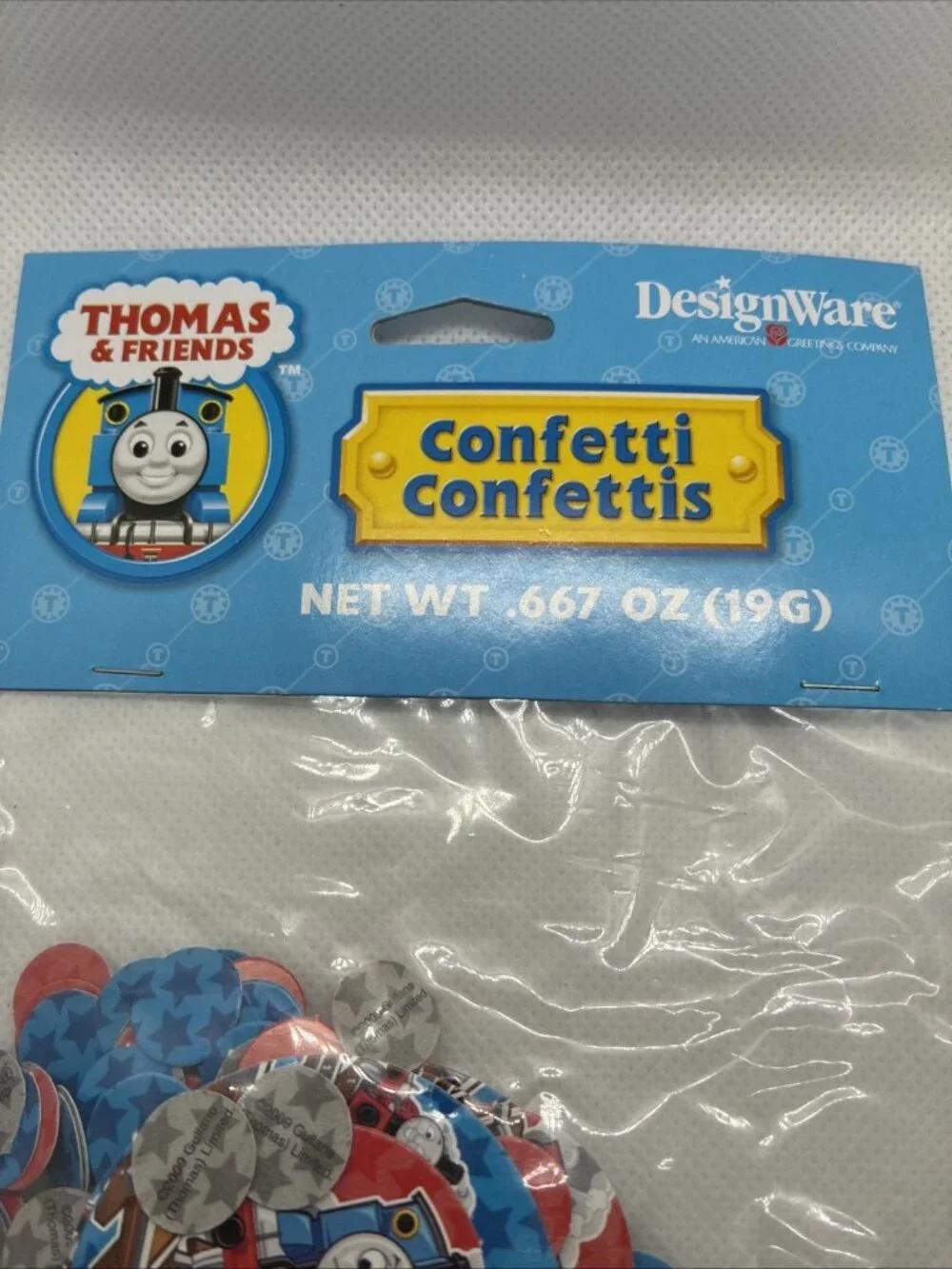 Thomas & Friends Confetti DesignWare 2009 Party Supplies 0.667 Oz New Sealed