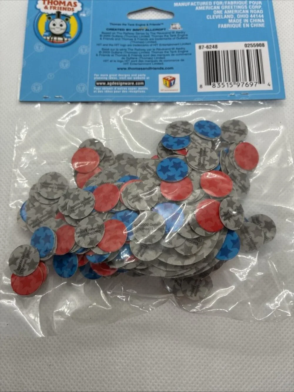 Thomas & Friends Confetti DesignWare 2009 Party Supplies 0.667 Oz New Sealed