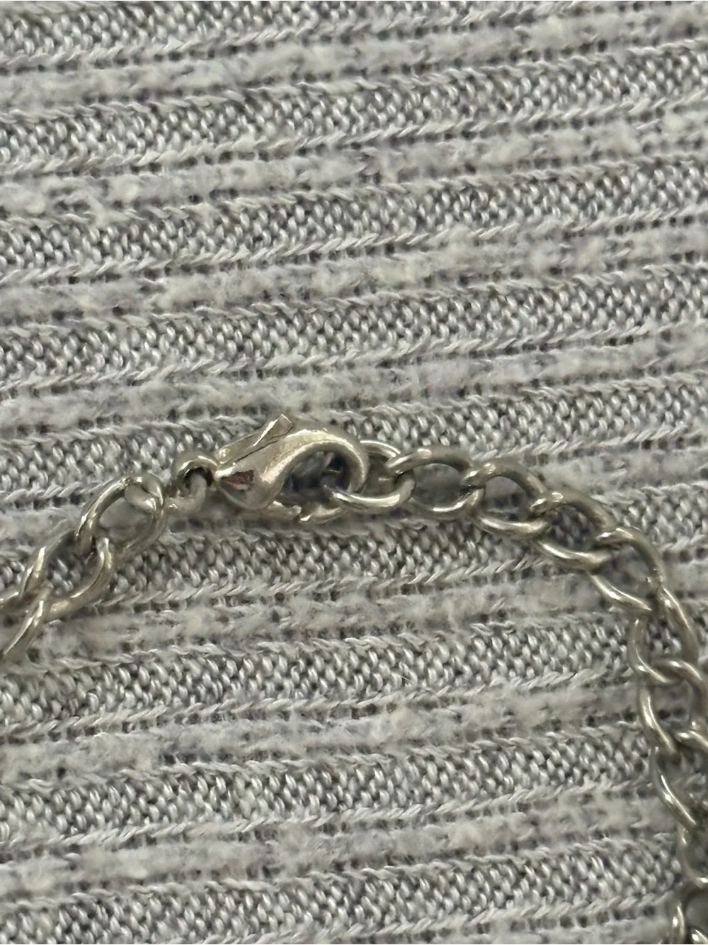 Equestrian theme silver tone “I love horses” kids chain bracelet