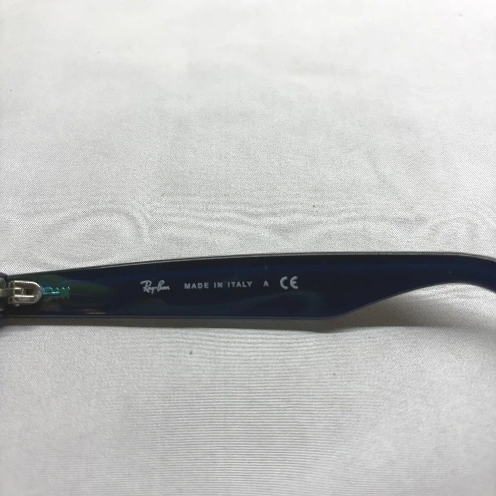Ray-Ban Used Wayfarer RB2132 Sunglasses Unisex 55mm Blue Brown Good Prescription