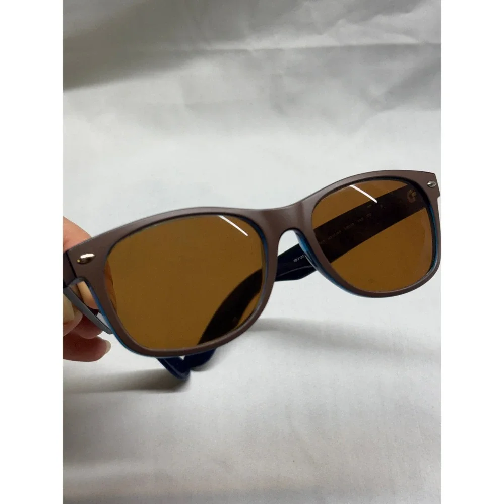 Ray-Ban Used Wayfarer RB2132 Sunglasses Unisex 55mm Blue Brown Good Prescription