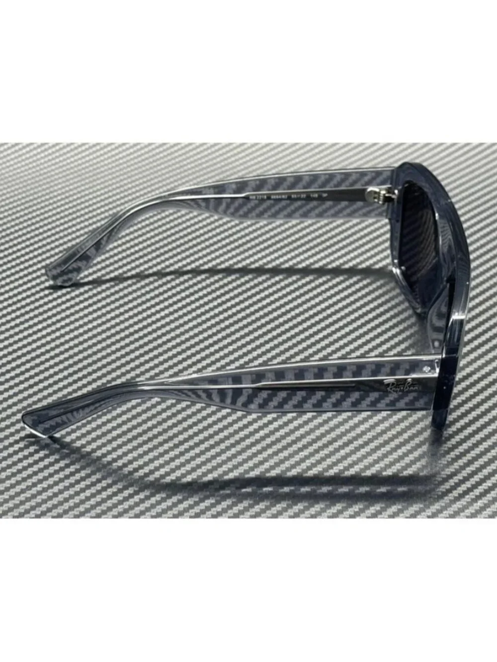 New Ray-Ban Men Transparent Grey Sunglasses 55-22-145