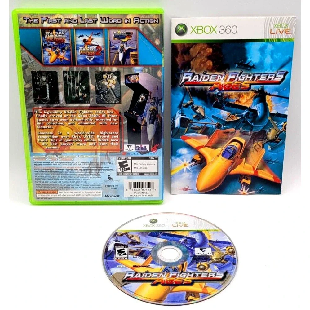 RAIDEN FIGHTERS ACES XBOX 360 GAME CIB COMPLETE‎ IN BOX