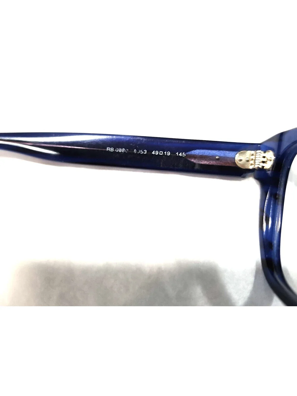 Ray Ban RB0880S 8053 No Lenses Blue Sunglasses Frame 49-19 145 Loose Rivit READ