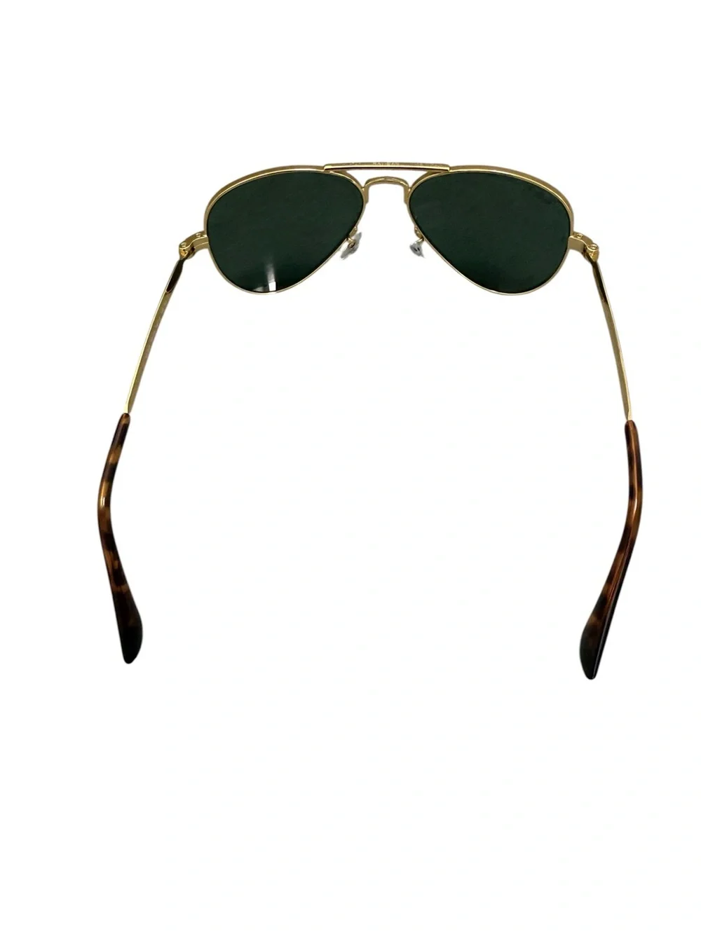 Ray-Ban Aviator Max Arista Gold Frame Sunglasses with Green Lenses