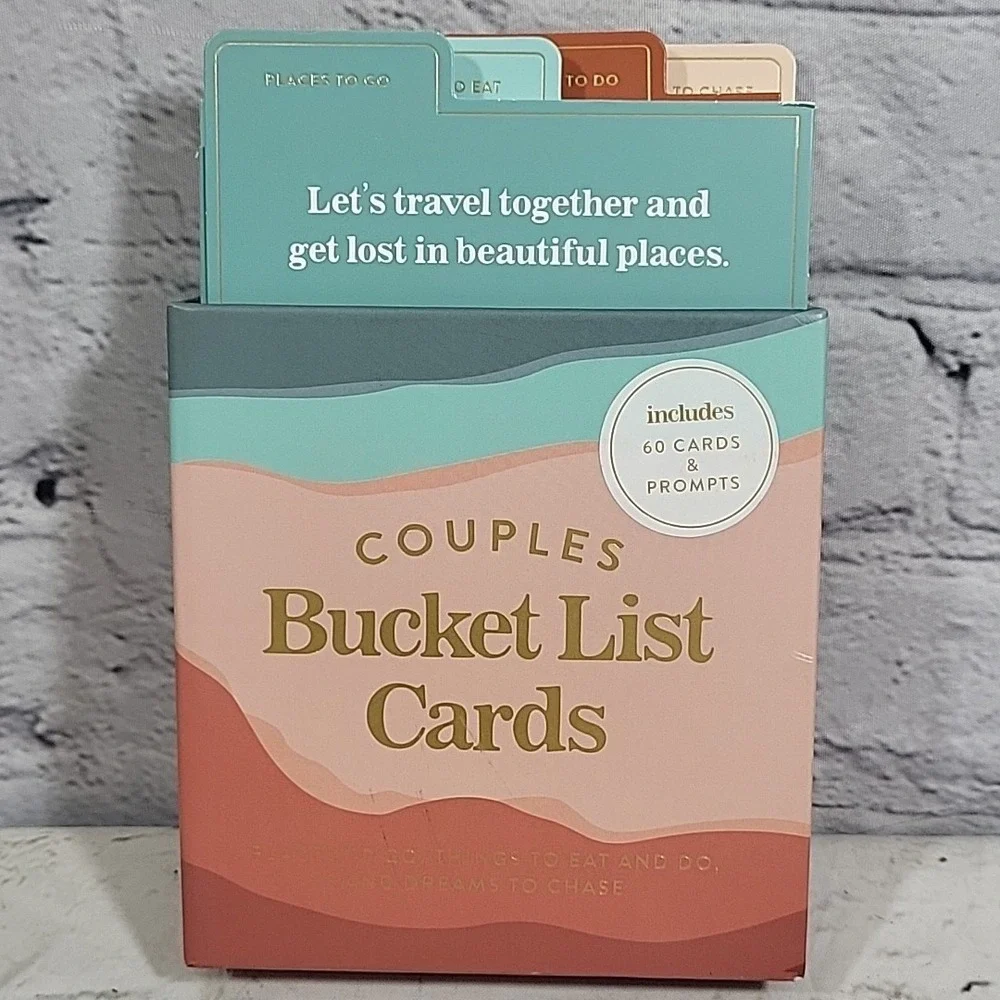 World Travelers Couples Bucket List Cards Places To Go Things To Do Opened