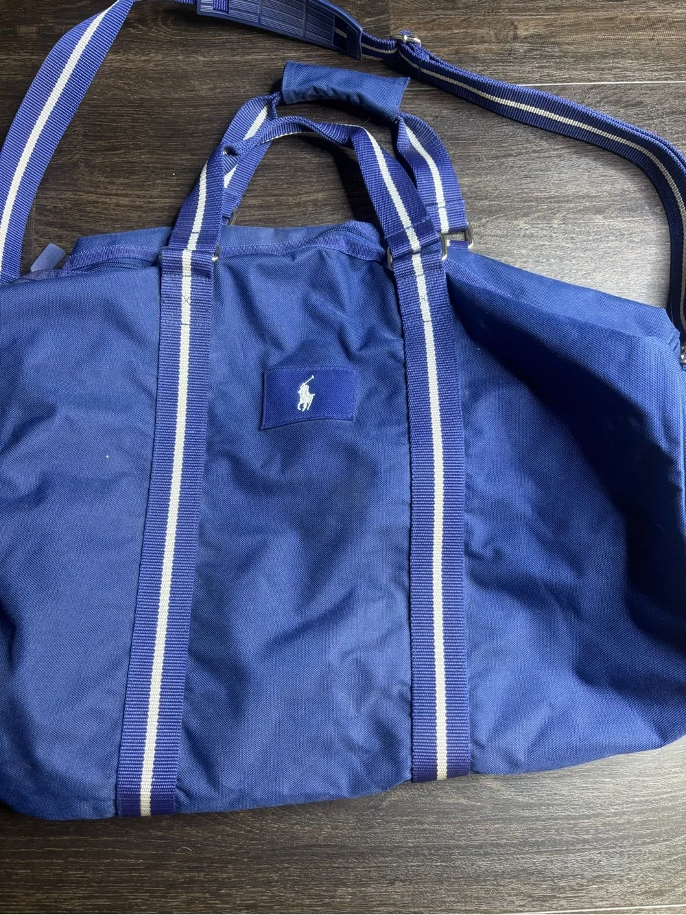 Ralph Lauren Polo Canvas Blue Duffle Bag