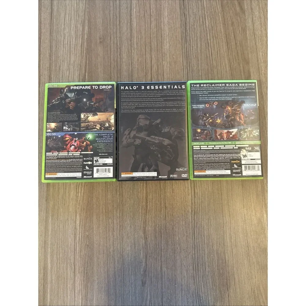 Xbox 360 Lot Of Three Halo Games Essentials - ODST -‎ Halo 4 Microsoft Tested