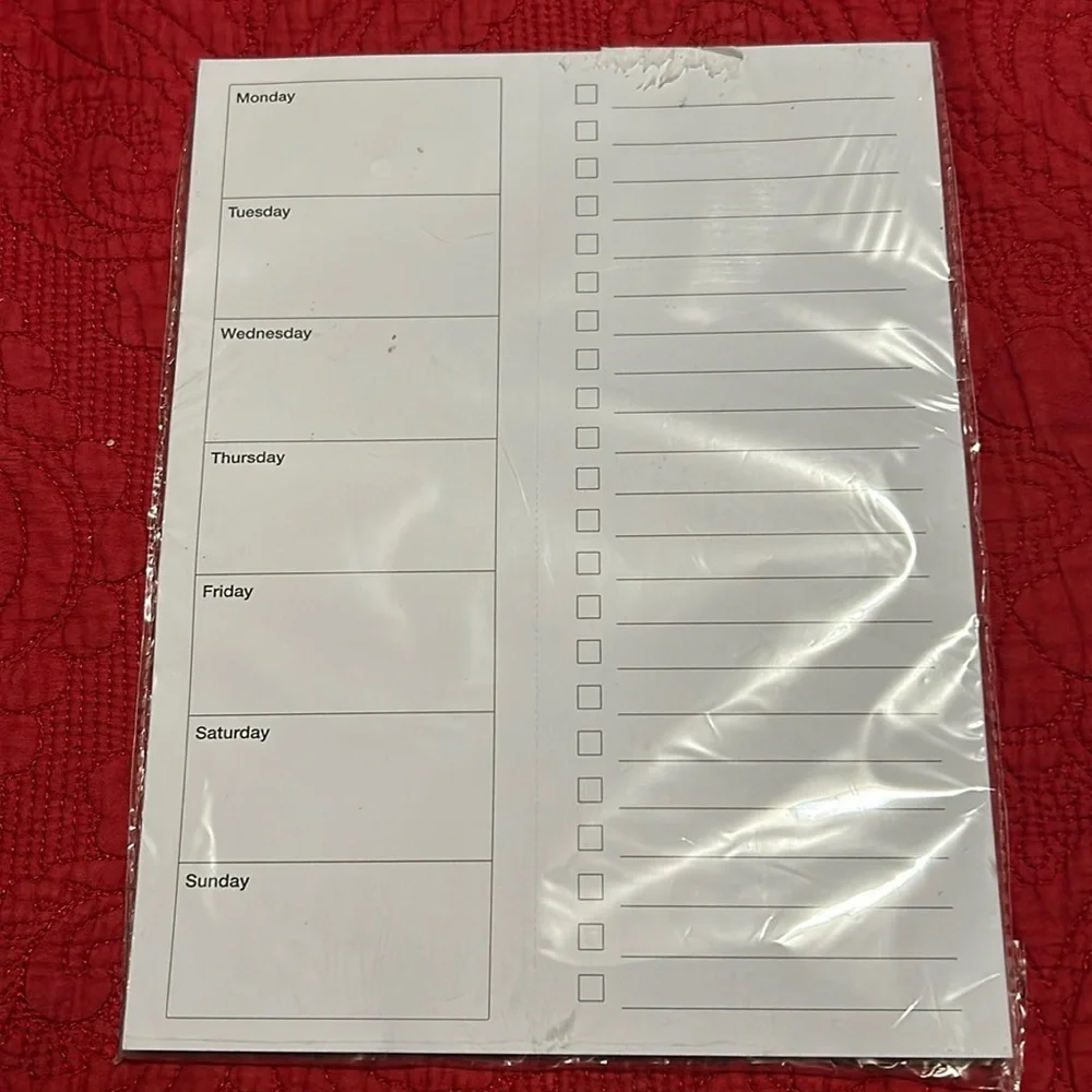 Meal planner pad