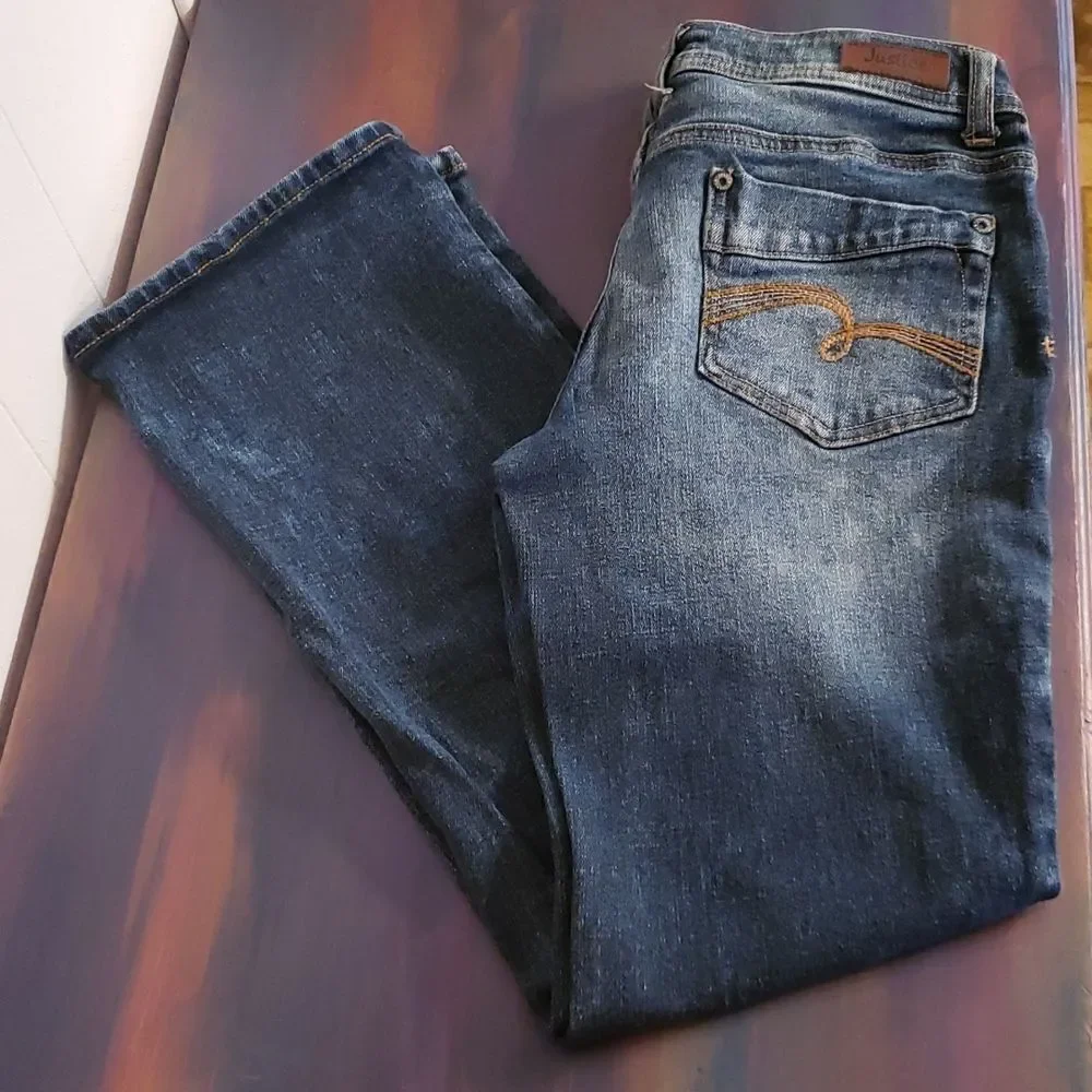 EUC Justice Girls Jeans Sz 10 1/2