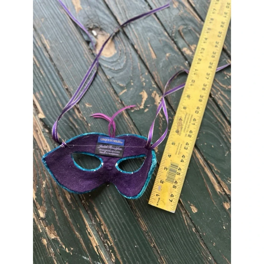 Cirque Du Soleil Blue Ribbons &‎ Feather Judith Rauchfuss Masquerade Mask