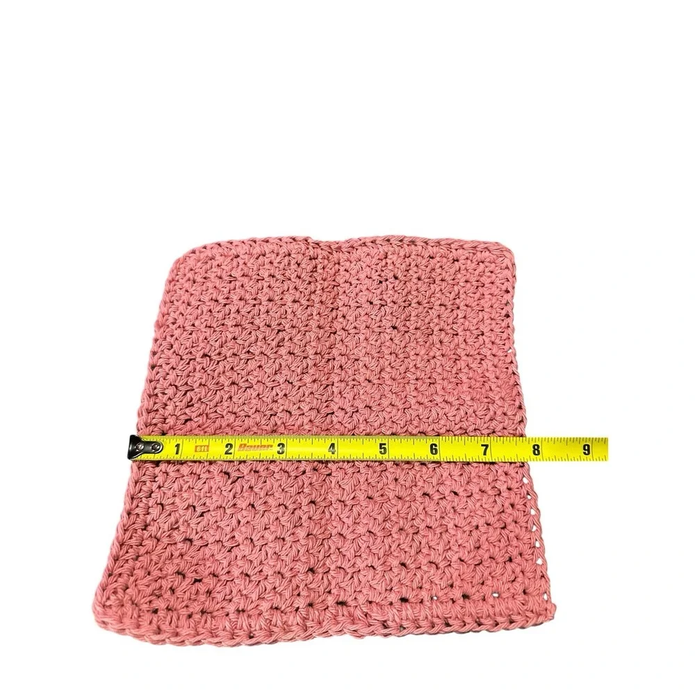 NEW crochet dish washing set 1 cotton wash cloth 1 dish scrubby‎ handmade