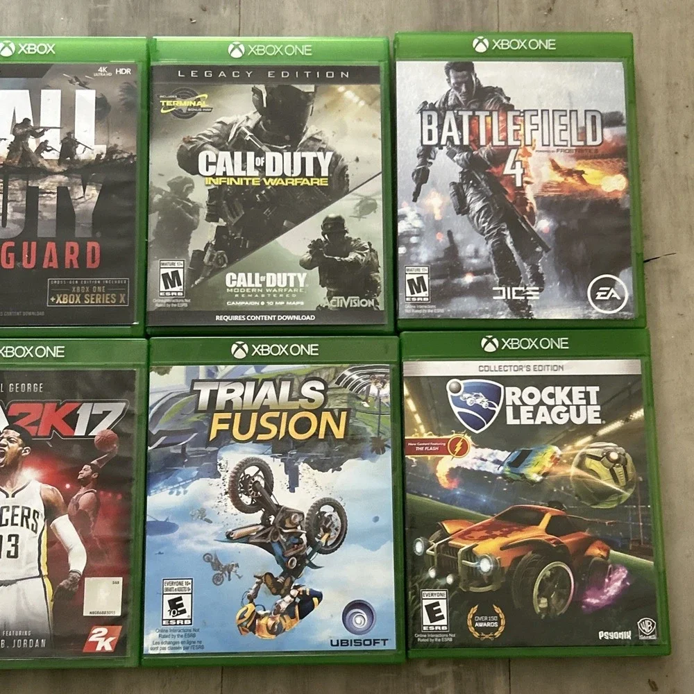 Microsoft Cbox One Game Lot‎ Call Of Duty, NBA, Rocket League, Battlefield