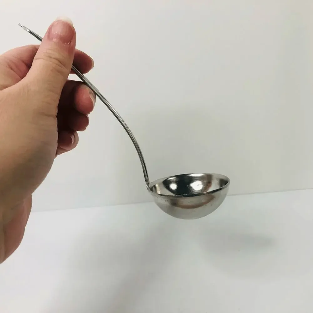 vtg stainless steel art deco‎ design chevron gravy ladle replacement